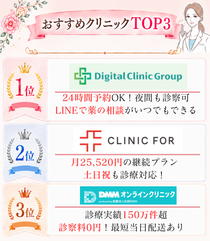 マンジャロ オンライン おすすめTOP3