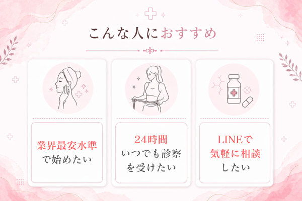 デジタルクリニック「こんな人におすすめ」