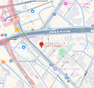 デジタルクリニック渋谷院 地図