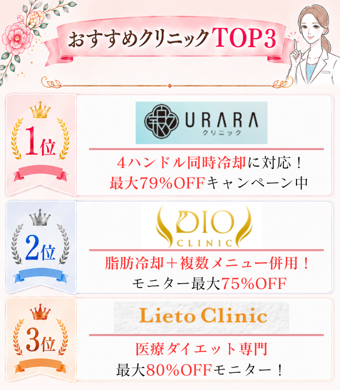 脂肪冷却のおすすめクリニック14選【2026年最新】 効果ないってホント