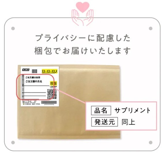あしたのクリニックのプライバシー配送