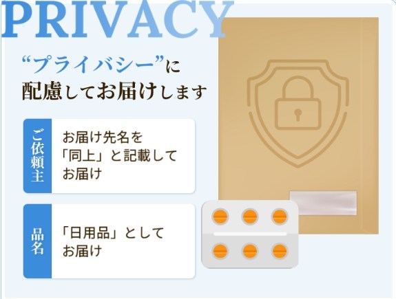 デジタルクリニックのプライバシー配送